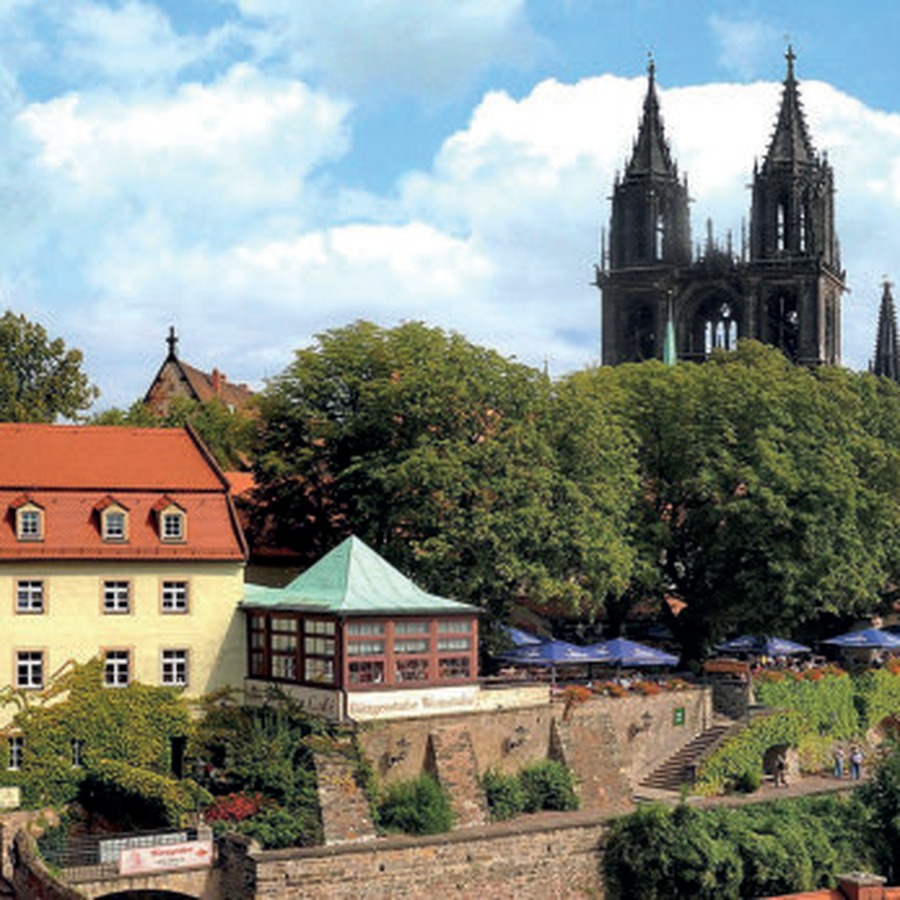 Blick auf Meißen und den Burgberg